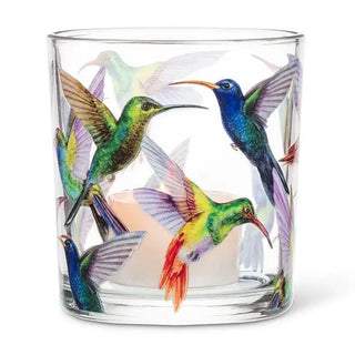 hummingbirds votive - 3"H