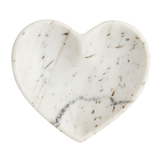 marble heart trinket dish