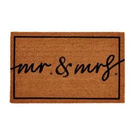 mr. and mrs. coir mat