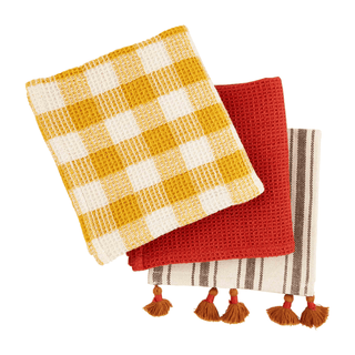 yellow cotton towel set