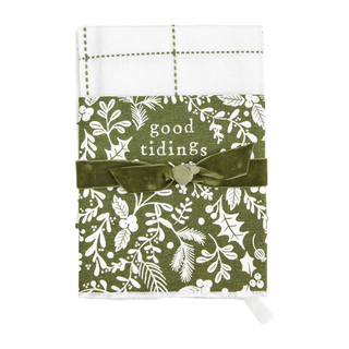 good white christmas towel set