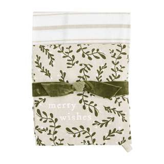 merry white christmas towel set