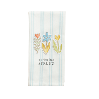 three flowers patch towel