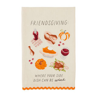 side dish wine trimmed towel