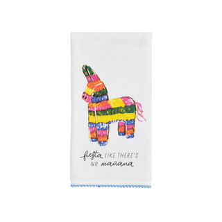 fiesta themes print hand towels - assorted