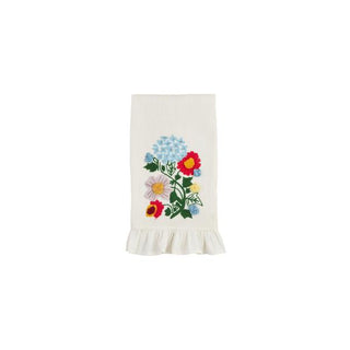 flower waffle weave towel