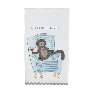 dog & cat themes ric-rac hand towels - assorted