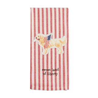 dog patch americana hand towel
