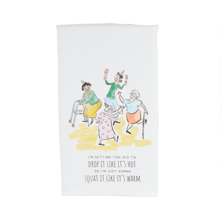 drop it funny birthday towel