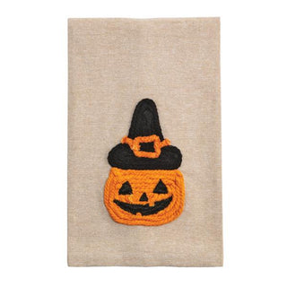 pumpkin halloween rope towel