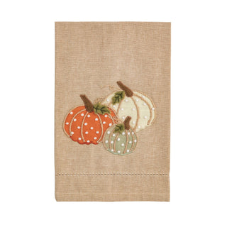pumpkin french knot towels - assorted