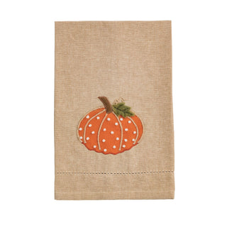 pumpkin french knot towels - assorted
