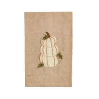 pumpkin french knot towels - assorted