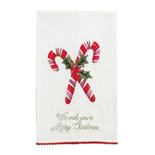 candy cane printed towel