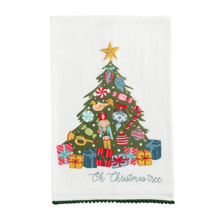 tree xmas printed towel