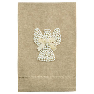 angel christmas pearl towel
