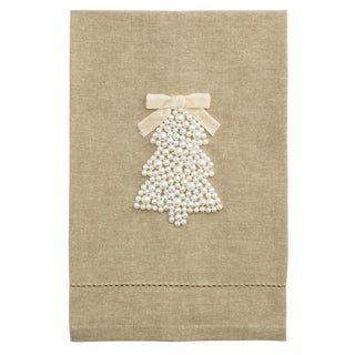 tree christmas pearl towel