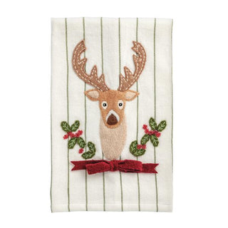 buck applique towel
