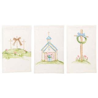 woven cotton easter towels – assorted designs