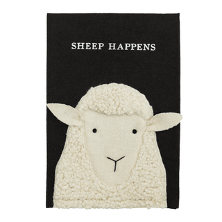 embroidered farm towel - assorted