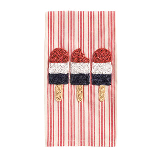 beaded americana towel - assorted