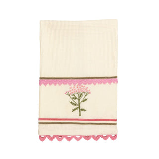 flower embroidery towel - assorted