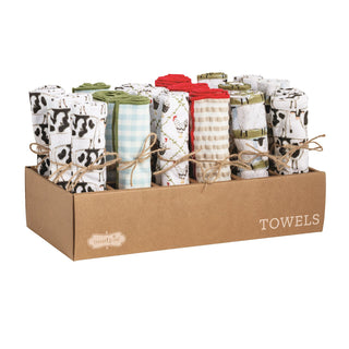 farm cotton towels - assorted