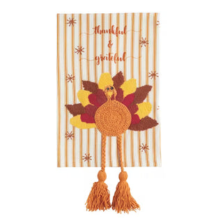 fall dangle leg dish towels - assorted