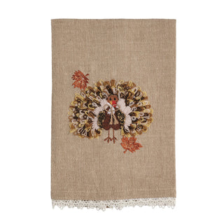 beaded embroidery gather towels - assorted