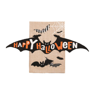 halloween felt applique towels - assorted