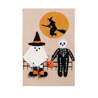 halloween felt applique towels - assorted