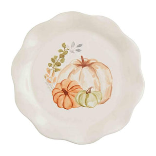 three pumpkin salad plate