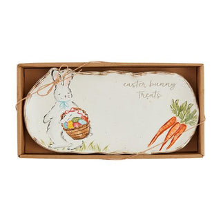 easter bunny treats plate