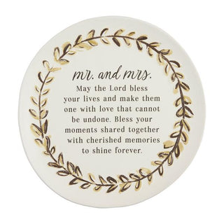 mr. & mrs. blessing plate