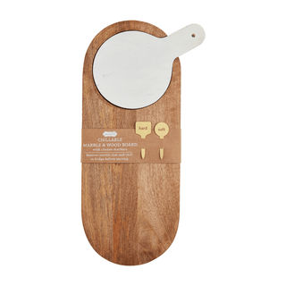 wood board and marble paddle