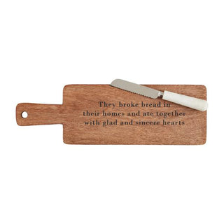 broke bread sentiment plate