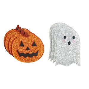 halloween inspired acrylic coasters - assorted