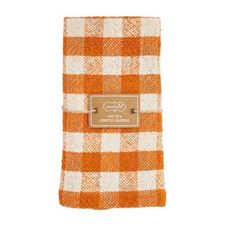 plaid napkin set