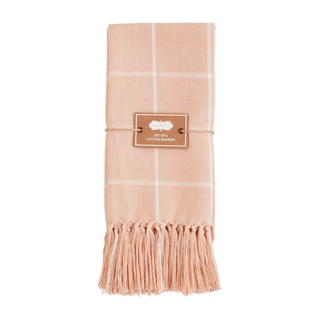 blush windowpane napkin, set of 4