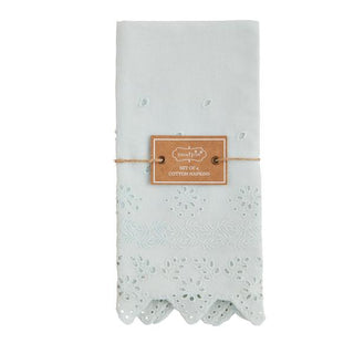 blue eyelet spring napkin