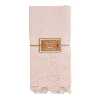 pink eyelet spring napkin
