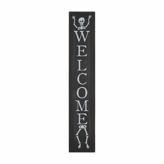 halloween & christmas reversible wood sign