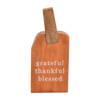 medium wood pumpkin plaque