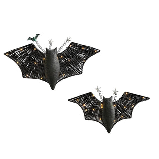 woven and tin LED bats - assorted