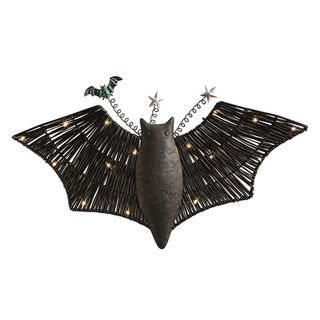 woven and tin LED bats - assorted