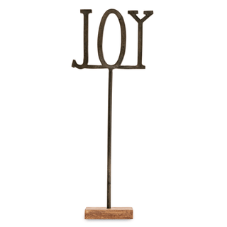 joy metal tabletop decor