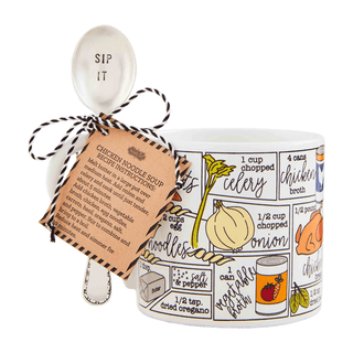 chicken noodle soup recipe cup set