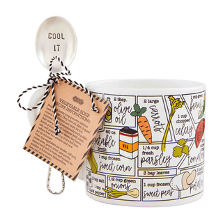 vegetable soup recipe cup set