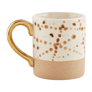 brown splatter coffee mug