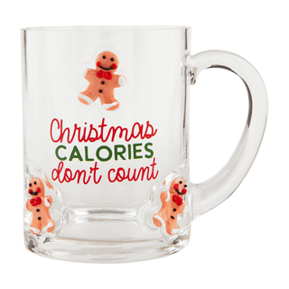 christmas calories icon glass mug